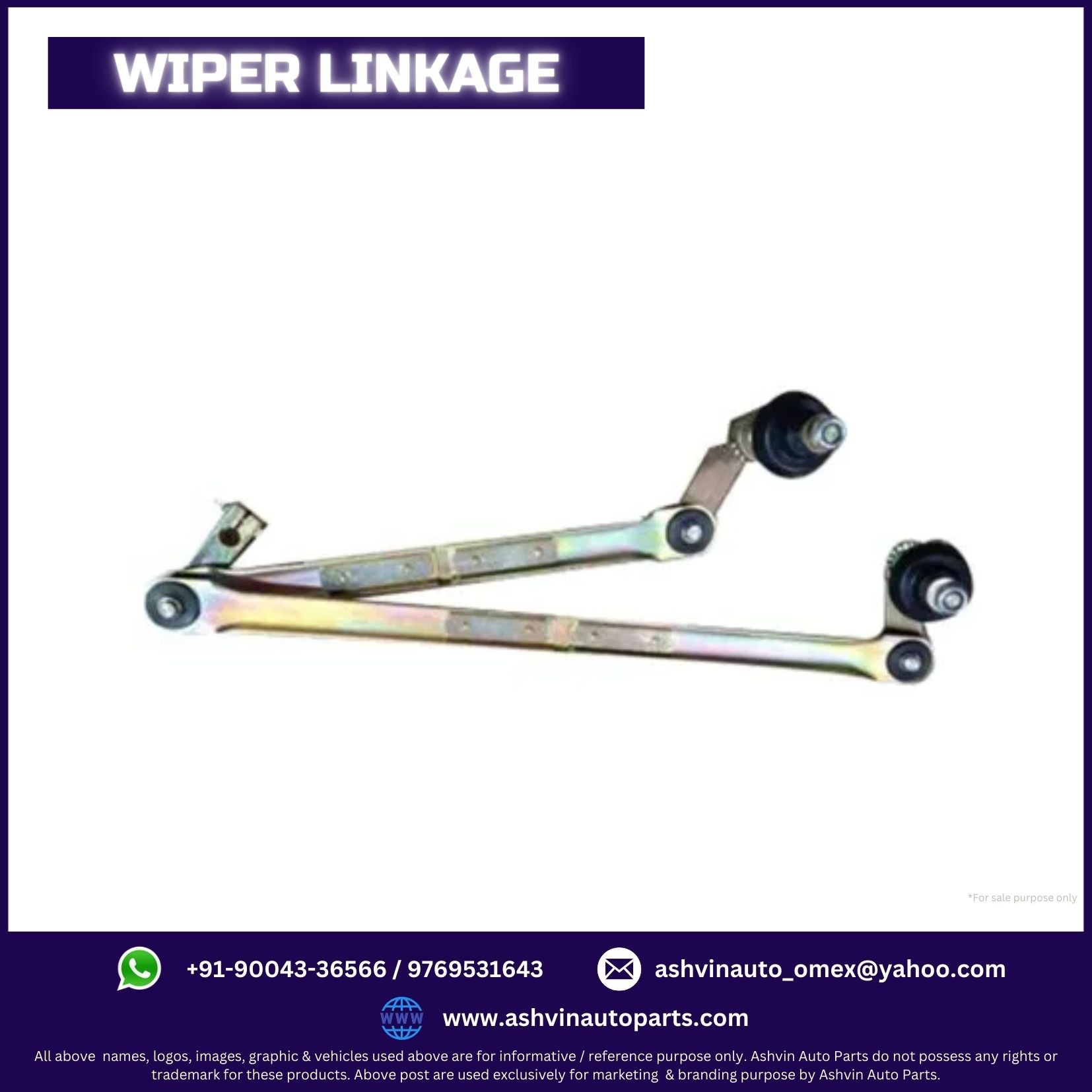 Ashok Leyland Oyster Bus Wiper Linkage Assembly