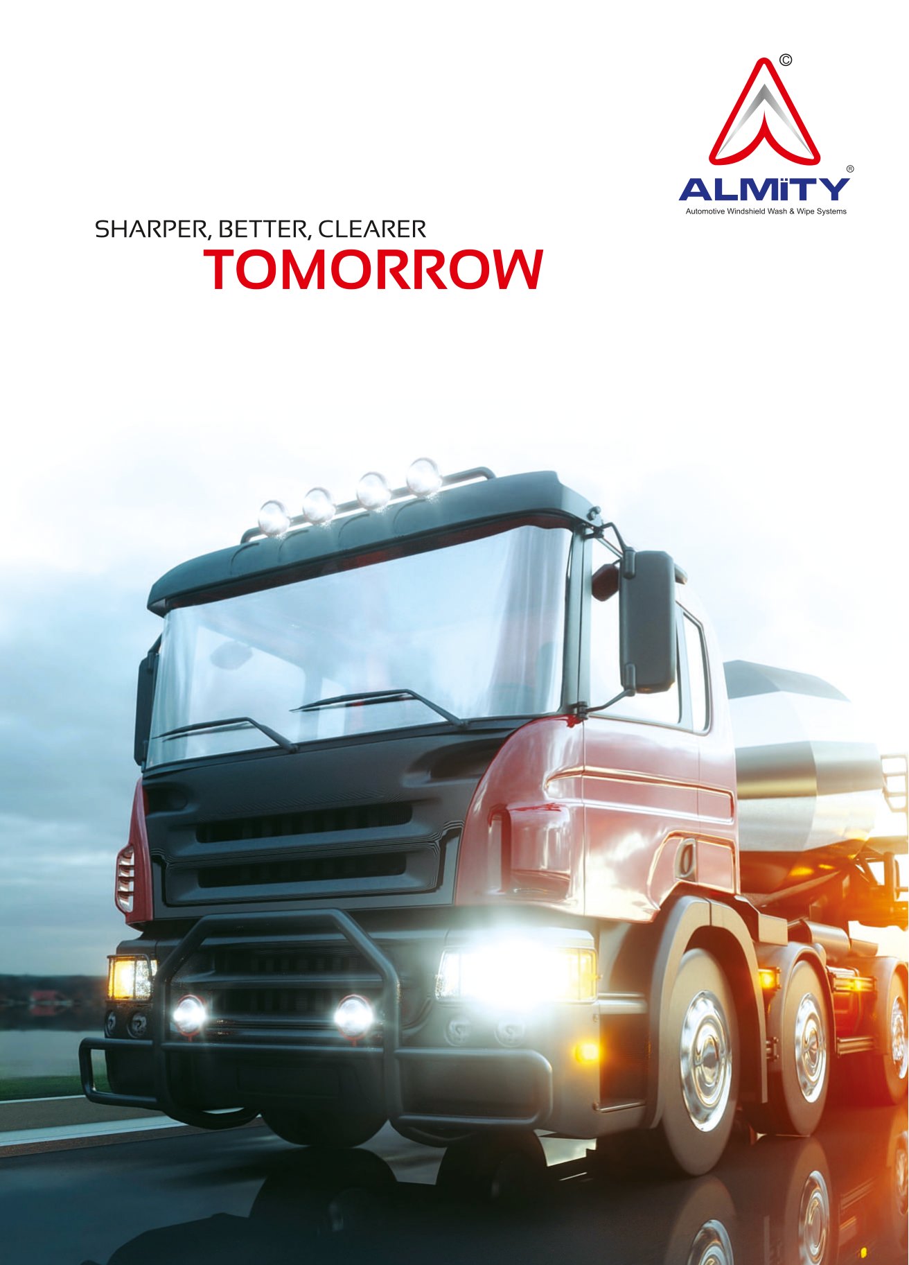 Almity windshield wash and wipe system catalogue cover – truck