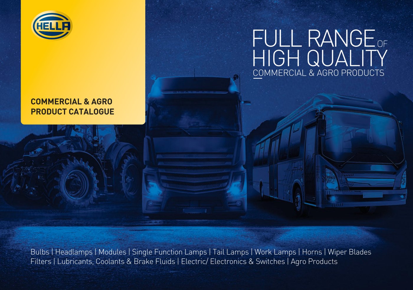Hella Commercial and Agro Product Catalogue cover