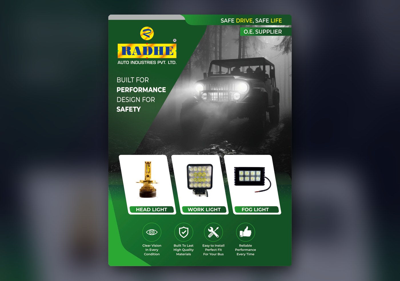 Radhe Lights and Mirror Catalogue cover