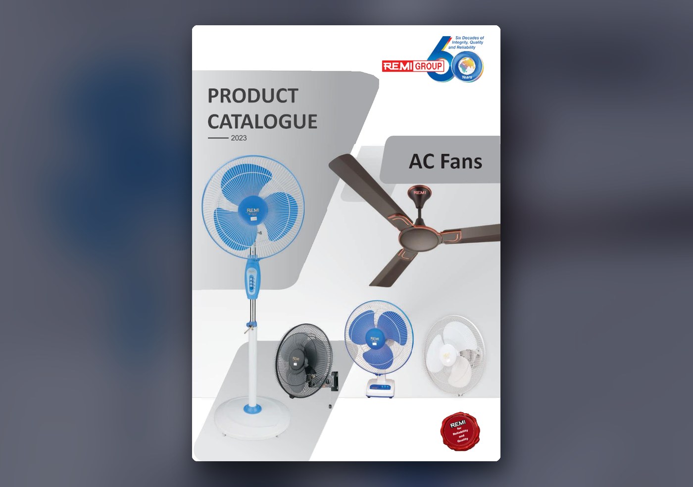 REMI AC Fans Catalogue cover